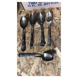5 sterling souvenir spoons. All marked. 2.5
