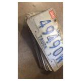 Stack of license plates