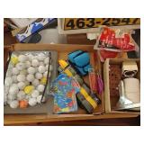BUNCH of golf balls, grinder tips, ankle & wrist