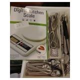 Digital scale & flatware