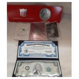 Group of 3. The Morgan Mint $2 in case. Pluribus