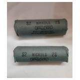 2 rolls 40V Nickels in each roll.