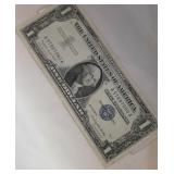 Sleeve with 1 Silver Certificate One Dollar Bill