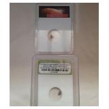 Group of 2. Authentic Mars Rock & Meteorite Space