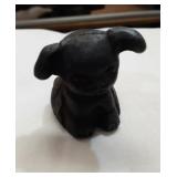 Tiny 2" Cast Iron Pup. Marked Griswald Pup.