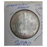2000 American Eagle 1oz .999 Silver One Dollar