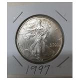 1997 American Eagle 1oz .999 Silver One Dollar