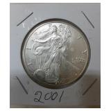 2001 American Eagle 1oz .999 Silver One Dollar