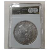 1879 - O AU Morgan One Dollar Coin