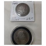 Group of 2 1893 Columbian Expo Half Dollar S