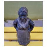 Small Black Americana Metal Bank