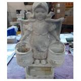 Modern Metal Dutch Girl Plaque