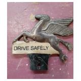Modern metal plaque Drive Safely