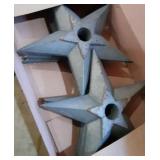 Box of 6 Modern Metal Star