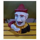 Modern Metal Clown Bank