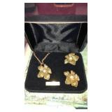 Boxed necklace & earrings set