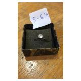 Sterling ring solitaire size 6.5