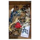 Flat of assorted jewelry