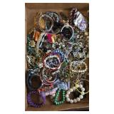 Flat of assorted jewelry