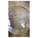 Fire King commemorative pie plate