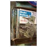 Flat of Modern Railroader magazines 1960s - 1970s