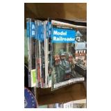 Flat of Modern Railroader magazines 1970s