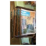 Flat of Modern Railroader magazines 1960s - 1970s