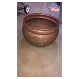 Large copper pot was used as planter. Approx 11.5