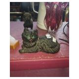 Modern cast iron kitty. Measures 6in tall and