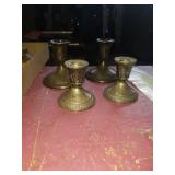 1 or of sterling weighted candlesticks and I