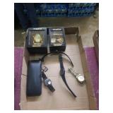 Group of watches, fake rolex, small timex clocks,
