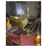 Brass desk lamp