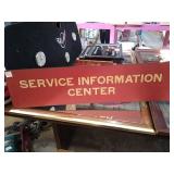 Wood Service information sign.
Approx. size