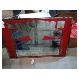Budweiser Advertising mirror.
Approx. size