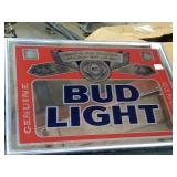 Bud Light advertisement mirror.
Approx. size