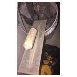 Bucket of concrete tools