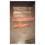 2 Coca Cola wooden boxes
