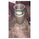 Fork truck propane tank empty