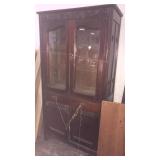 Antique hutch with shelves 73" tall 37" wide