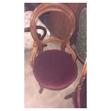 Set of 4 chairs, different cushions