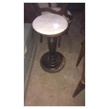 Wood Plant stand with marble top