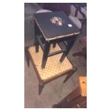 Sewing stool, top comes up with sewing goodies
