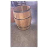 Wooden barrel with added ball 2