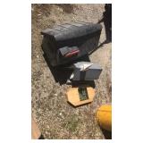 Mail box, bird house and squirrel feeder