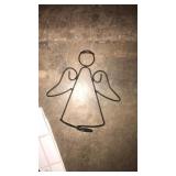 Cade of angel Bobbin wall candles and vase of