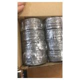 Jar candle holder burner tops and case of plate