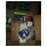 Group of plane parts, Pur water filter, and dvd