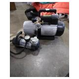Small Husky 120 volt inflator. 
And also a Two