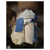 Group of sheets, pillowcases and towels