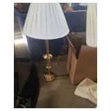 Pair of lamps and wallpaper